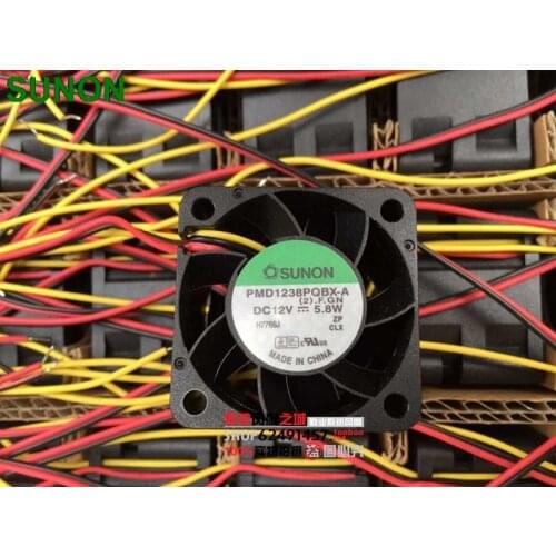 Original For Sunon 3828 PMD1238PQBX-A 12V 5.8W 3 speed cooling fan
