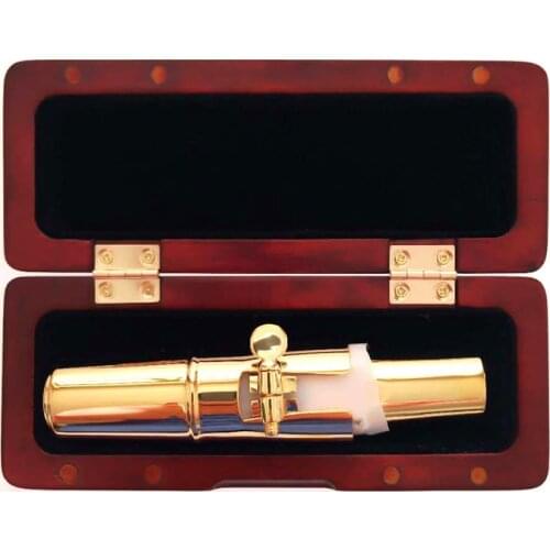 Excellent solid wood Bb Tenor sax metal mouthpiece case