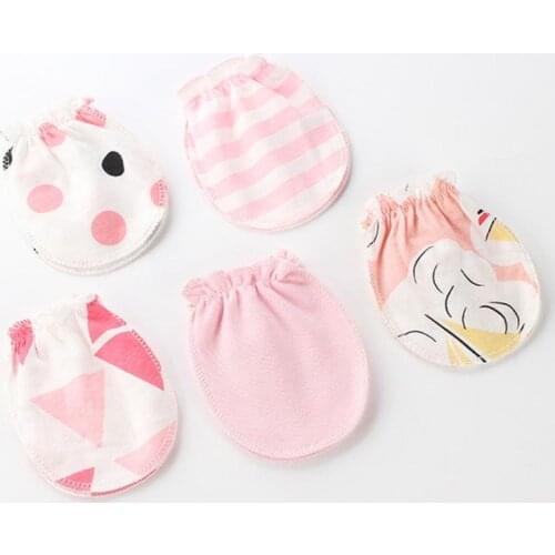 3 Pair/Set Baby Gloves 0-6 Month Newborn Infant Anti-grab Glove Foot Cover Thin New 24BE
