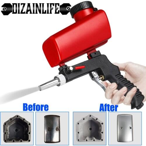Adjustable Sandblasting Gun 90psi Portable Sand Blaster Sand Blasting Machine Gravity Small Handheld Pneumatic Blasting Gun Set