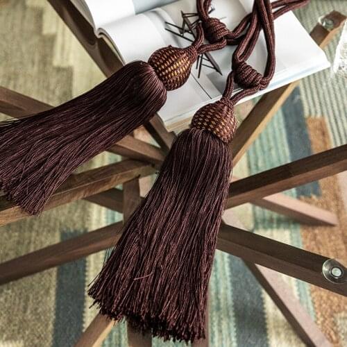Chicity 1Pcs/Pair Luxury Curtain Tieback Clips Hanging Ball Tie Back Straps Accessories Home Decoration Lashing Bind