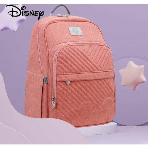 Disney Mickey Mouse Mommy Bag Waterproof Pink Backpack for Mom Diaper Bags Maternity for Mom Baby Care Mommy Disney Nappy Bag