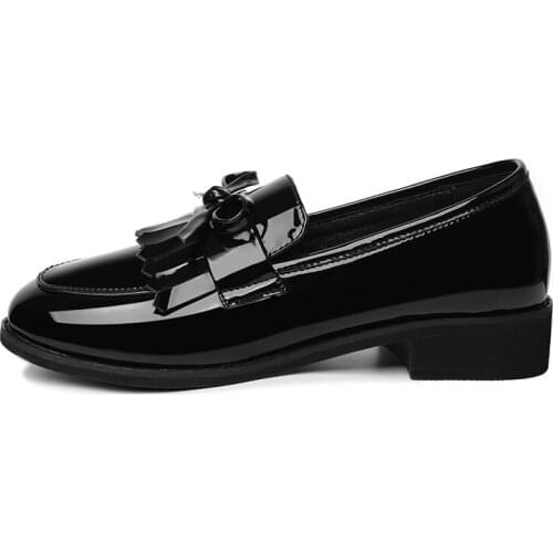 Round Toe Square Heel Shoes, Bow-Knot Decorated Solid Color WomenS Shoes, Waterproof Platform WomenS Shoes