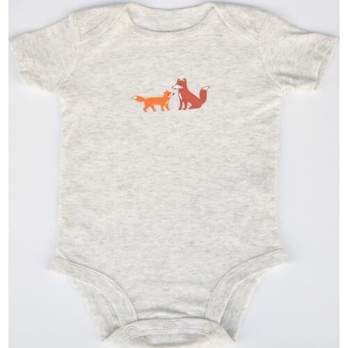 High Quality Rompers Short Sleeve Baby Boy Girl Animal Bodysuits Cotton Infant Sleepwears 1 Pack of 5 Pieces 3M-48M