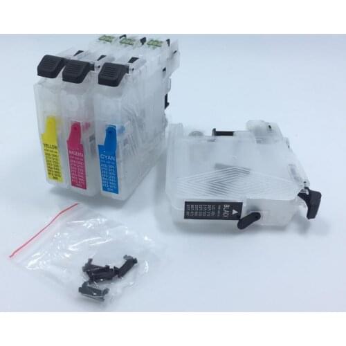 YOTAT 1set Refillable LC261 ink cartridge LC 261 for Brother DCP-J562DW MFC-J480DW MFC-J680DW MFC-J880DW (Asia Pacific)