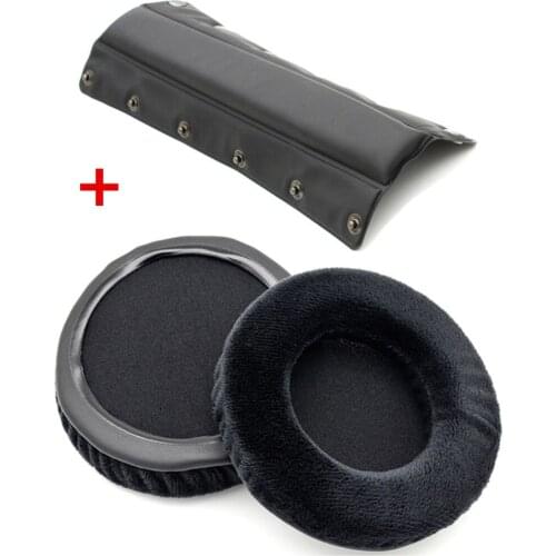 1 Set of Earpads Replacement Ear Pads Headband Bumper Pillow Cushion Cover Repair Parts for Beyerdynamic Custom One Pro Headset