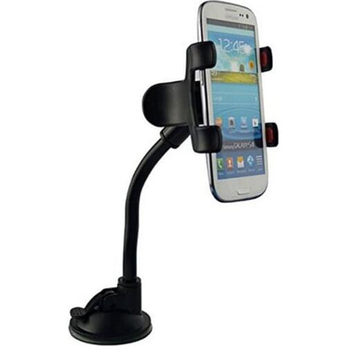 100pcs Car Phone Holder Car Window Windshield Mount Holder 360 Rotation Long Arm Windshier GPS Mobile Phone