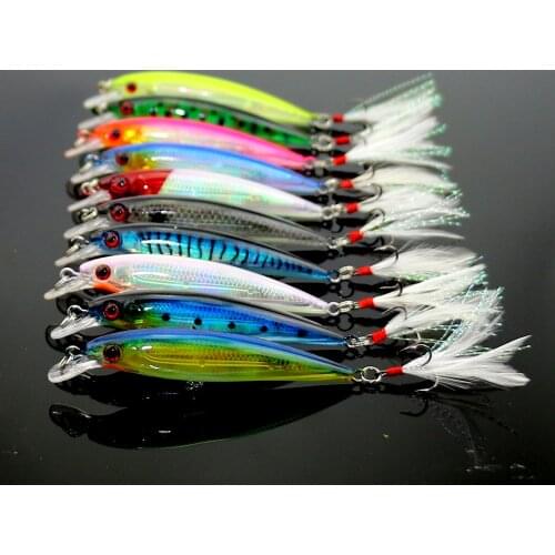 100pcs Fishing Lures Artificial Bait Isca Larser Wobblers Fishing Tackle Cheap Price Minnow Crankbait Bass