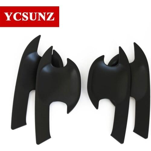 2016-2019 Suitable Ford Rangers New Pickup Accessories ABS Black Door Handle Inserts For FORD RANGER Car Styling Rangers Ycsunz