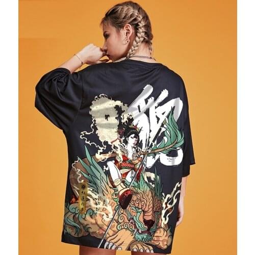 2021 Hip Hop Streetwear Japan Print T Shirt Men Harajuku Cotton T-Shirt Summer Short Sleeve Tshirt Oversized Tops Tees ZZ478