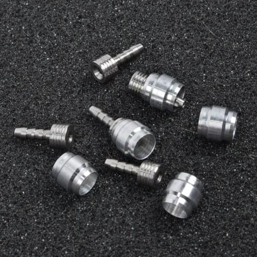 5 Sets Bicycle Bike Olive Connecting Inserts For AVID SRAM Hydraulic Brake Hose Aluminum Alloy + Stainless Steel Bicycle Parts