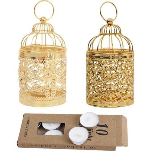 Akoyovwerve Decorative Metal Candlesticks