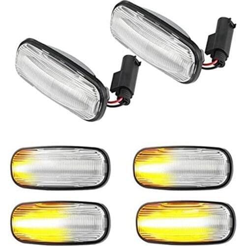 Car Flowing Side Marker Lamp Dynamic LED Side Repeater Indicator Light for Land Rover Discovery 2 Defender TD5