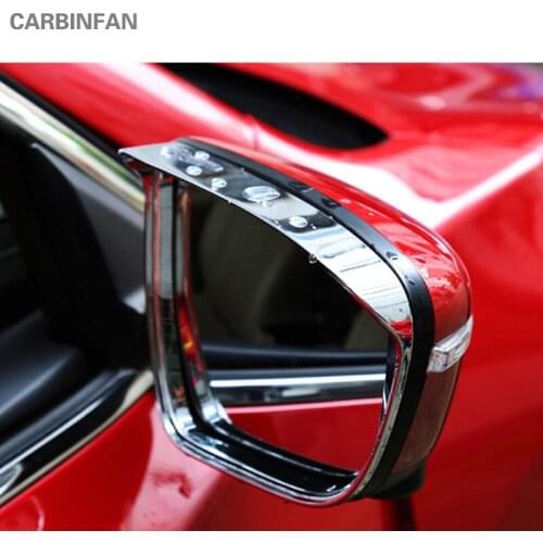 Car Styling ABS Chrome Rearview Rain Eyebrow Cover Car Exterior Accessories For Nissan Rogue X-Trail 2015 2016 2017 C02