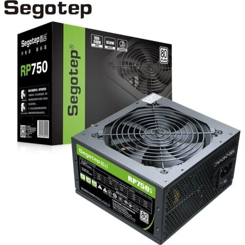 Segotep PC Power Supply True Rated 650W 96-264V 80plus white ATX Power Supply 12V Active PFC Non-Modular