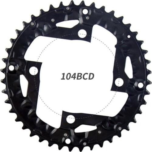 MTB 22-32T-44T - Round Oval Single Speed ​​Mountain Bike Chain 104 BCD Chain Ring, Ultralight Bicycle Chainwheel