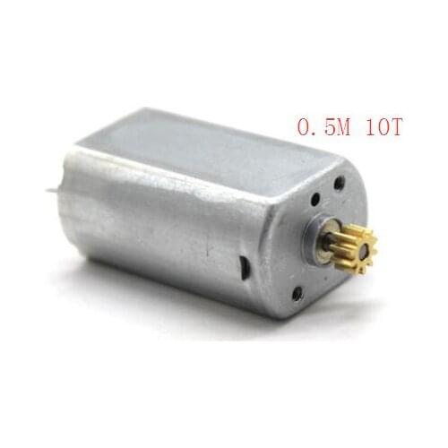 DIY 180 dc motor 6V 21000rpm higg speed motor +0.5M 10T copper gear, Manual assembly toy car and boat model motor parts