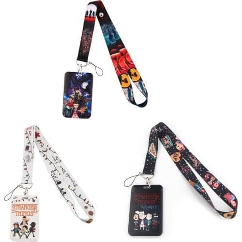 E3317 Cartoon Tv Show Lanyard Mobile Phone Key Card Identification Straps USB Badges Holder Hanging With Card Cover