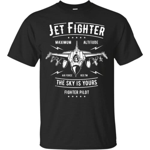 Jet Fighter T-Shirt, Military Pilot Shirt, Combat Aircraft Unisex Tee New Fashion Men Hip Hop 3D Print Novelty T Shirts