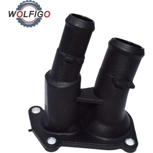 WOLFIGO Coolant Thermostat Housing For FORD B-MAX C-MAX FIESTA FOCUS FUSION MONDEO 1707050 1557904 2S6G9K478BC