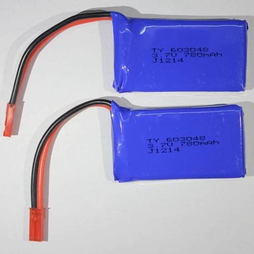 3.7V 780MAH Li-Poly battery For WL Toys V636 V686 V686G V686J V686K 2.4Gh 4CH 6-Axis GYRO FPV RC Quadcopter Quadricopter Drone