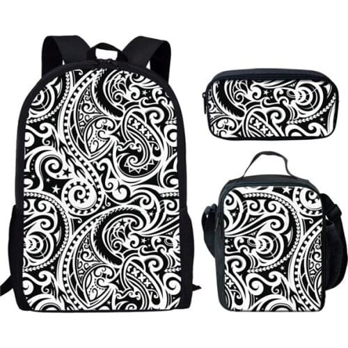 Fashion Polynesian Traditional Tribal School Bags for Teenager Girls Primary Student Back to School Kids Backpacks