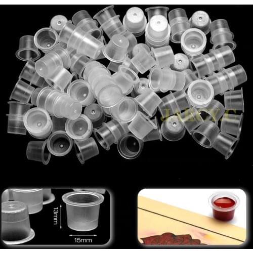 100pcs S/M/L Disposable Microblading Tattoo Ink Cups Permanent Makeup Pigment Tattoo Accessories Supply Pigment Holder Container