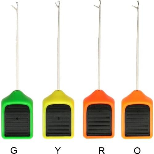 Portable Outdoor Metal+Plastic Fishing Lure Needles Fishing Needle Pill-shaped Bait Threading Crochet Carp Fishing Bait