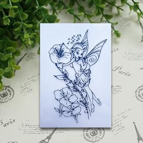 9*6 Fairy Stamen Clear Stamps Transparent Silicone Stamp/Seal DIY Scrapbooking/Photo Album Christmas Halloween Sheets