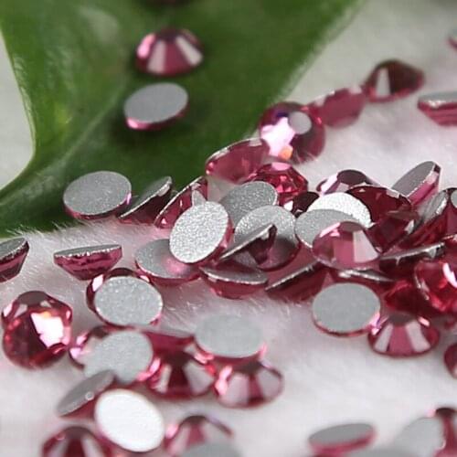 SS3 1.3-1.4mm rose Nail Rhinestones for Nails Art Glitter Crystal Decorations DIY Non HotFix Rhinestone strass stones