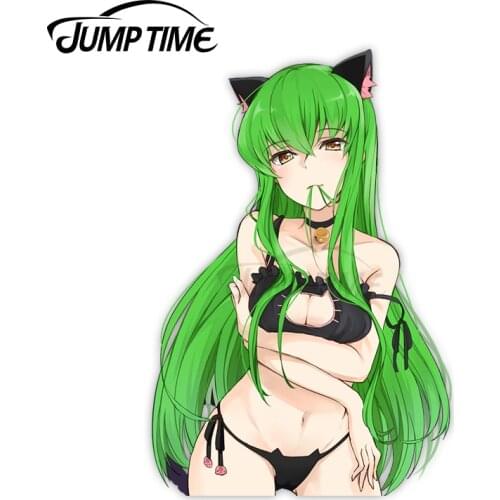 Jump Time Code Geass C.C. 12 8.7 Anime Sexy Girl Vinyl Decal Waifu Car sticker