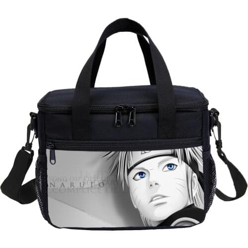 Japan Anime Naruto Insulated Lunch Bag Cooling bag Thermal Bag For Food For Kids Women Men Picnic Tote Food Handbags
