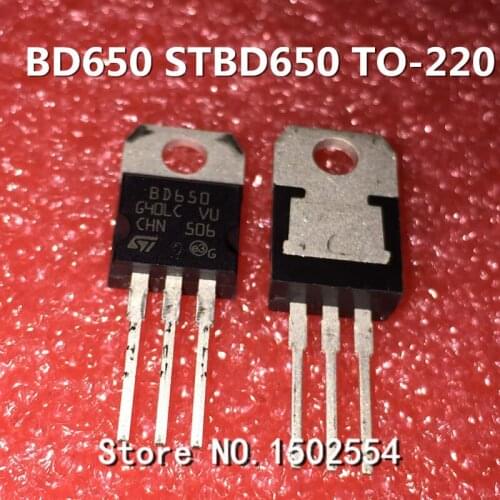 10PCS/LOT STBD650 BD650 TO-220 Transistor Brand New Original Darlington Transistor