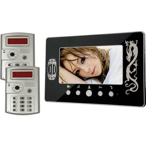 1V2 Outdoor Door Camera 7 Inch LCD Screen Wired Video Door Phone