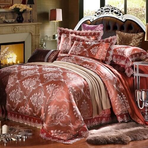 2M 2bedding offersModal jacquard 100% modal natural green satin jacquard bedding set four sets special offer silk satin bedding