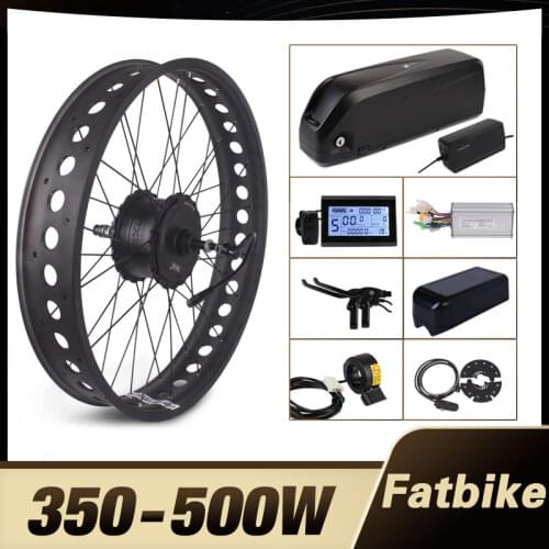 350W 36V 48V 52V Fatbike conversion Electric bike ebike kit XF15-Fat motor MXUS super bottle battery LED LCD display open size