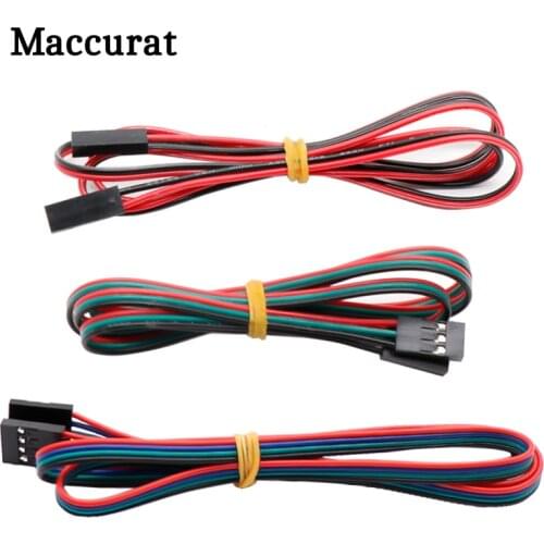 5pcs 70cm 2Pin 3Pin 4Pin Dupont Cable Female to Female Jumper Wire 3D Printer Dupont Cable 3D Printer Parts Jumper Copper Wire