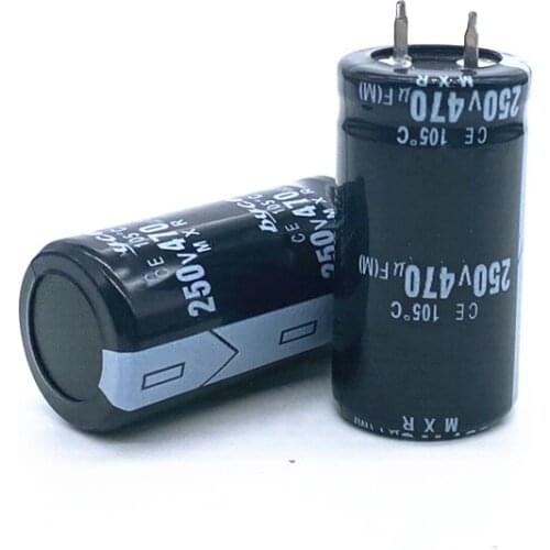 12pcs/lot 250v 470UF 250v470UF aluminum electrolytic capacitor size 22*40mm 20