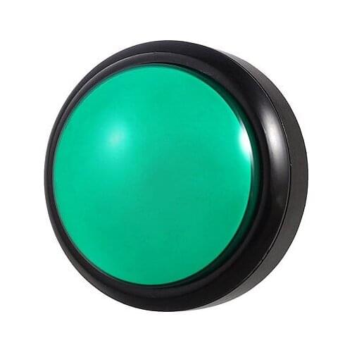 Arcade Game 80mm Green Illuminated Momentary Push Button SPDT Micro Switch