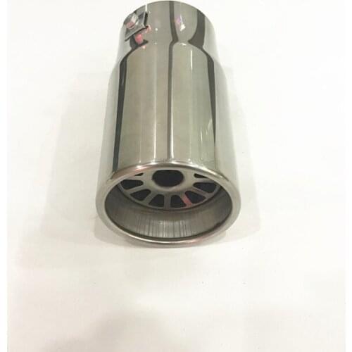 Car-styling Universal 63mm Diameter Muffler Modified Stainless Steel Car Exhaust System End Tip Straight Pipe Decorate Parts