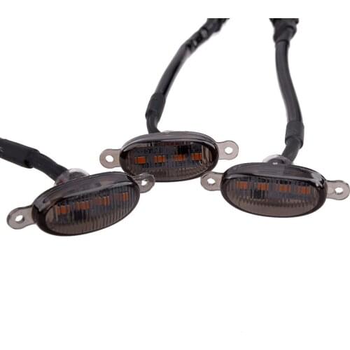 Beler Front Grille LED Light Raptor Style Grill Trim Smoked Lens Fit For Chevrolet Silverado 1500 2016 2017 2018 2019 2020 2021