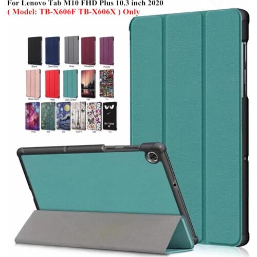 For Lenovo Tab M10 FHD Plus 10 3 Case TB-X606F TB-X606X 2020 Folding Stand Smart Cover for Lenovo Tab M10 Plus Tablet Kids Green
