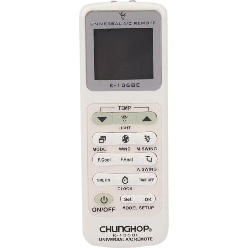 CHUNGHOP K-1068E 1000 in 1 Universal A/C Remote Control for Air Conditioner Controller with LED Light Function