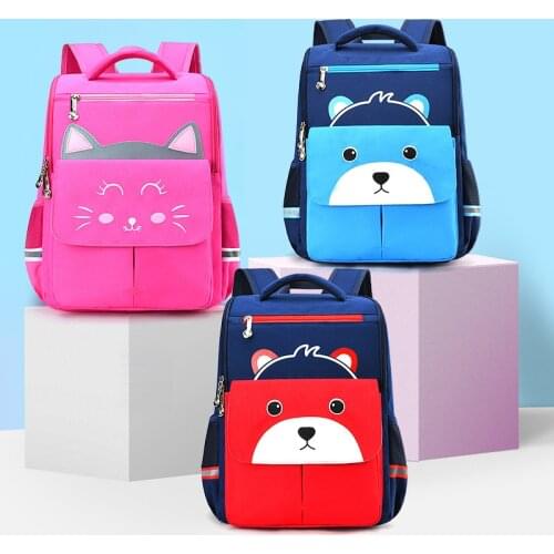 New British Childrens Backpack Primary School Student Bag Grade 1-6 Cartoon Cute Daylife Breathable Pupils School Backpacks