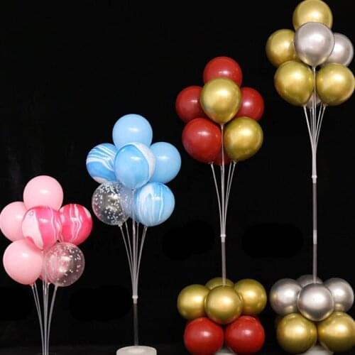 Confetti Balloons Birthday Party Balloons Stand Holder Happy Birthday Party Decorations Kids Adult Wedding Decoration Supplies