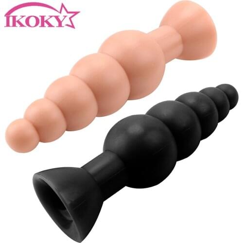 IKOKY Butt Plug Prostate Massage Anus Expansion Erotic Huge Big Dildo Super Large Anal Beads Sex Toys For Women Adult Products