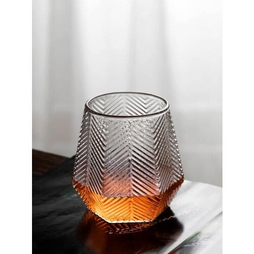 Ins Popular Japan Simple Style Transparent Glass Cups Coffee Water Juicy Drinkware Suitable For Microwave Oven 270ML