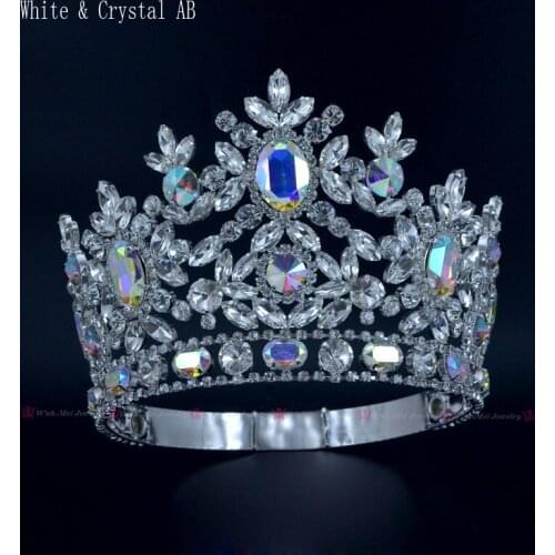 Pageant Crowns Australian Rhinestone Crystal Tiara Bridal Wedding Jewelry Fashion Hair Accessories For Woman Adjustable mo225