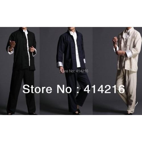 Wing chun male Martial arts wing chun suits Man kung fu mens outfit martial arts tang suit uniforms 3colors