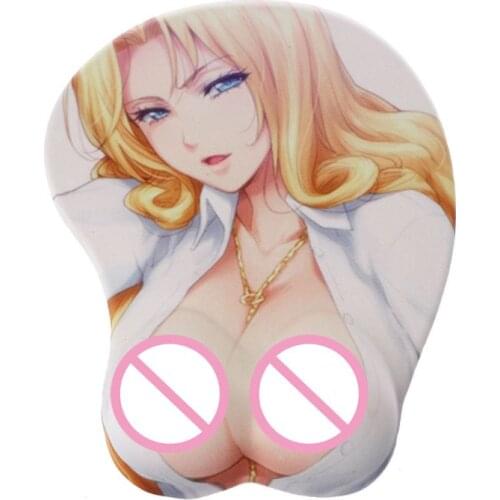 Creative Cartoon Anime 3D Sexy Beauty Chest Silicone Mouse Pad Wrist Rest Support